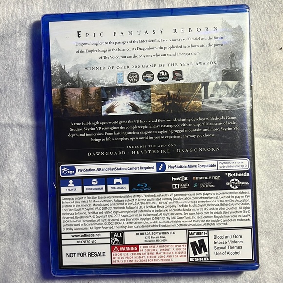 PS4 “The Elder Scrolls V: SKYRIM” - Picture 4 of 4